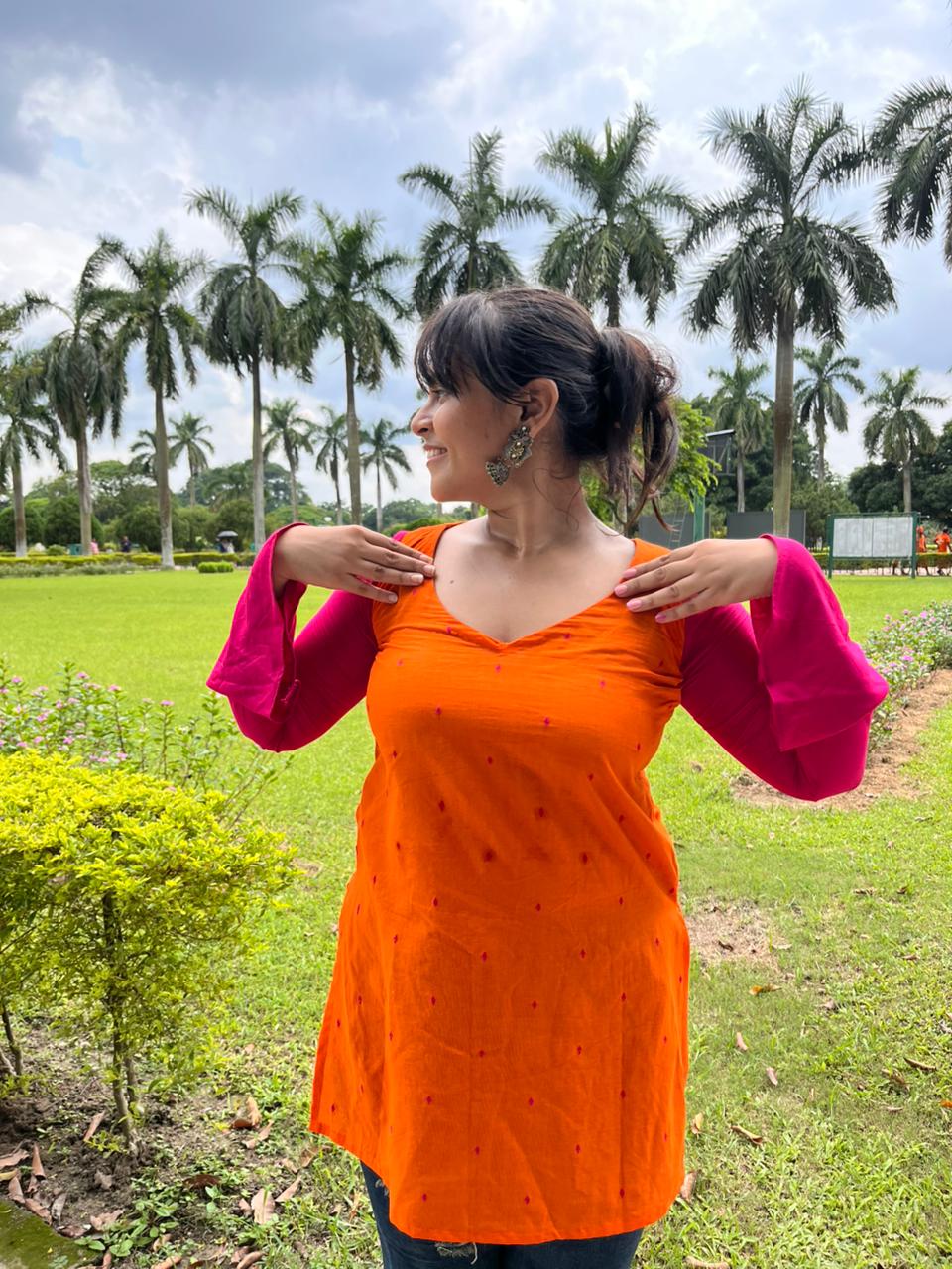 Dia sleeved Kurti
