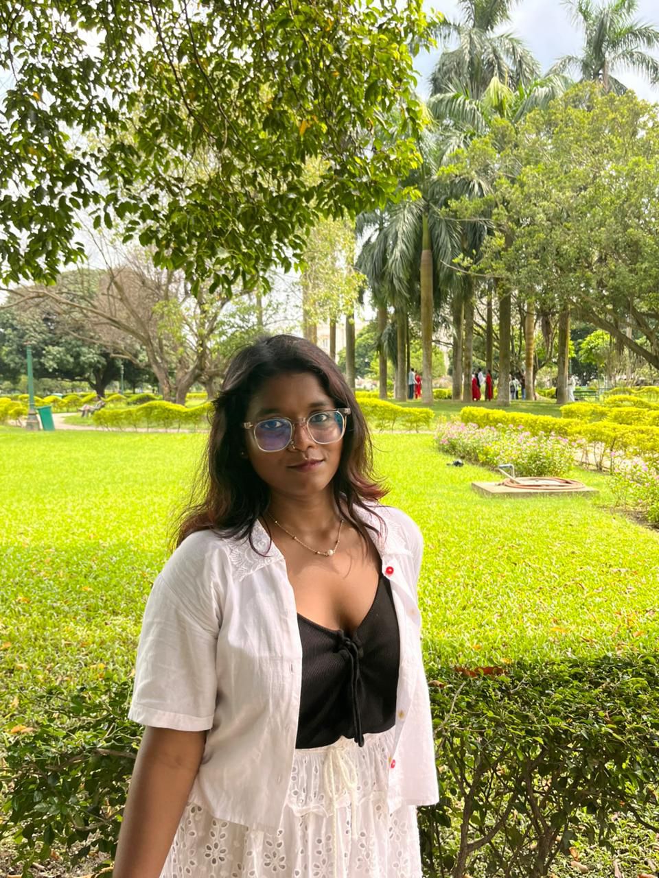 Classic White Shirt with Lace Collars